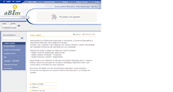 Desktop Screenshot of abimcomex.com.br